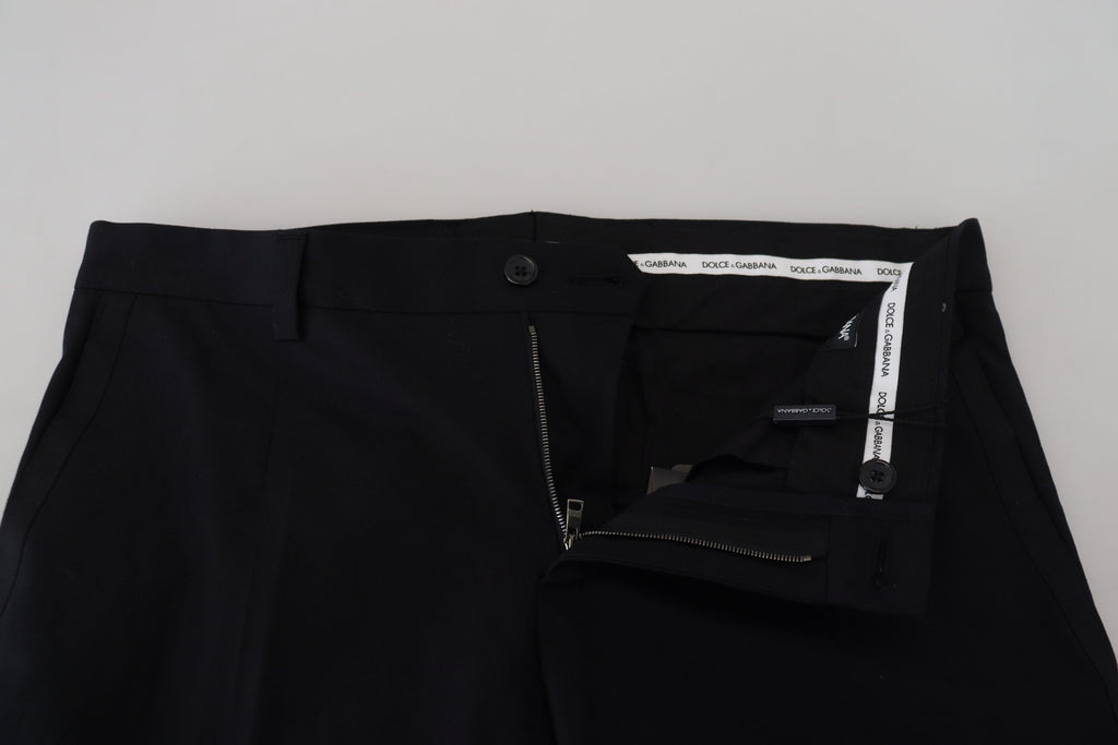 Elegante Chinohose aus schwarzer Baumwolle