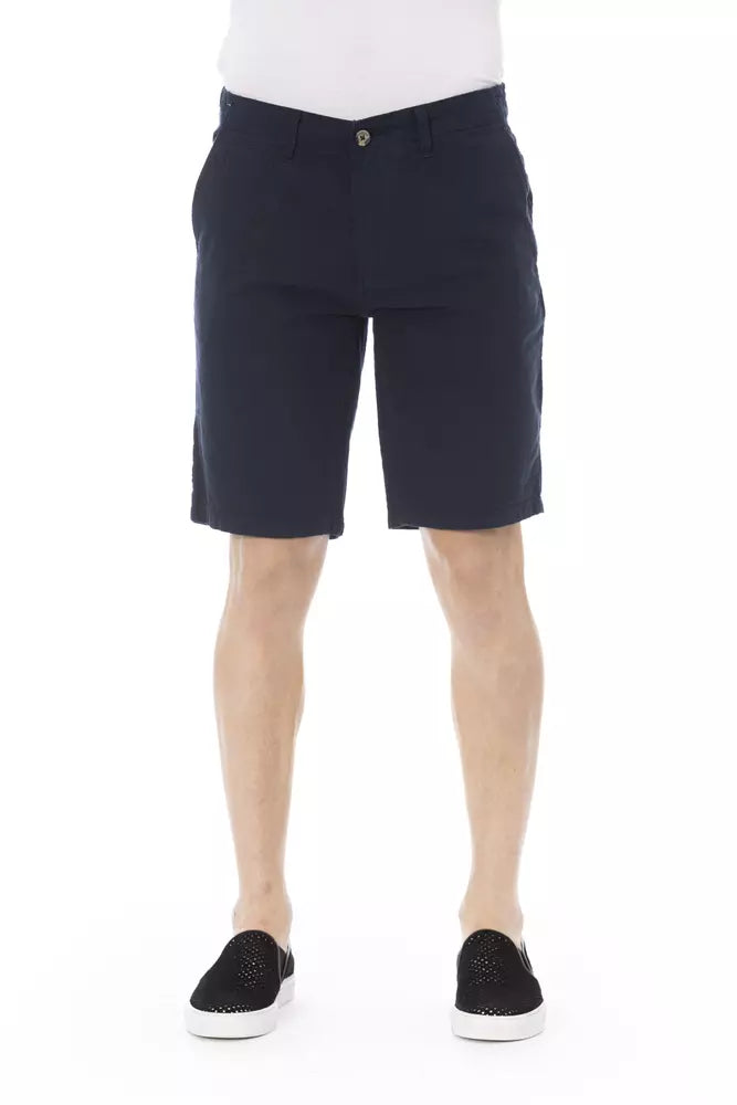 Bermudashorts für Herren aus Baumwolle in Blau