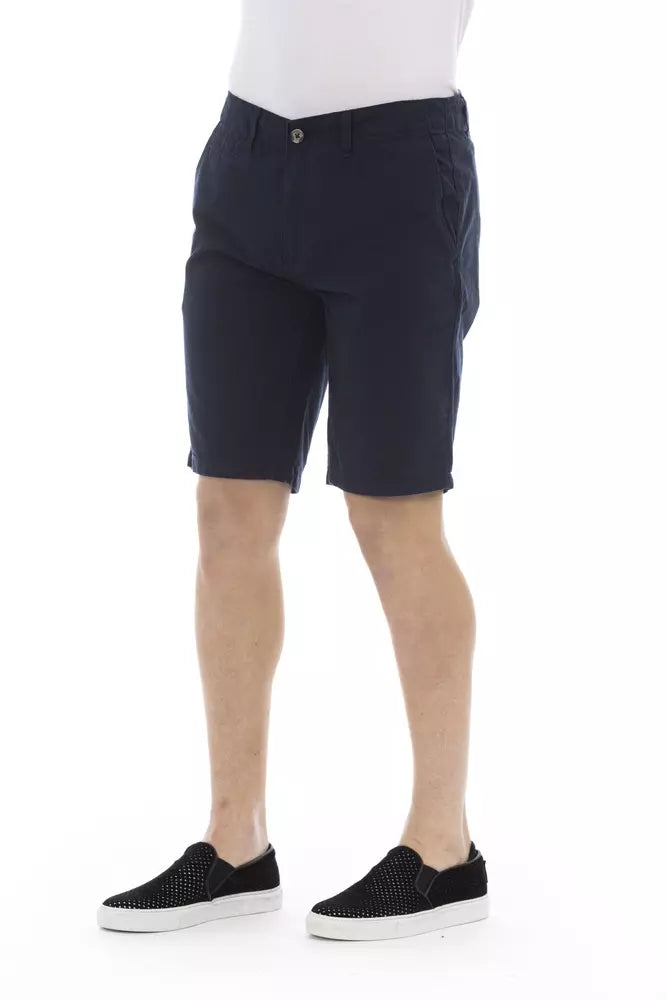 Bermudashorts für Herren aus Baumwolle in Blau