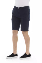 Bermudashorts für Herren aus Baumwolle in Blau
