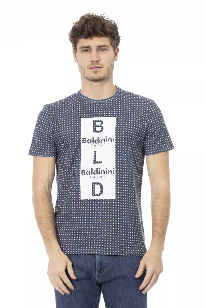 T-Shirt in Grigio Cotone