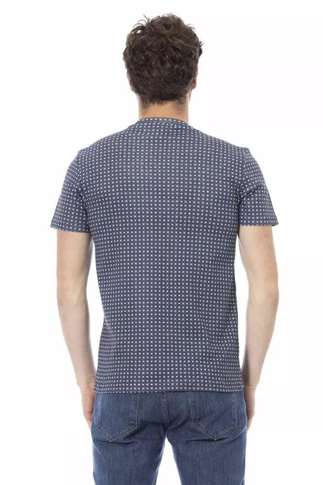 T-Shirt in Grigio Cotone