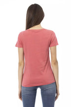 Damen-T-Shirt aus Baumwolle, mehrfarbig