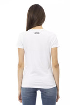 Weißes Damen T-Shirt aus Baumwolle