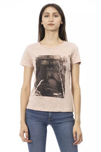 Damen-T-Shirt aus Baumwolle, mehrfarbig