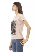 Damen-T-Shirt aus Baumwolle, mehrfarbig