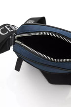 Blue Nylon Women Crossbody Bag