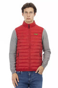 Rote Polyester Herren Weste