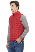 Rote Polyester Herren Weste