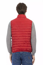 Rote Polyester Herren Weste