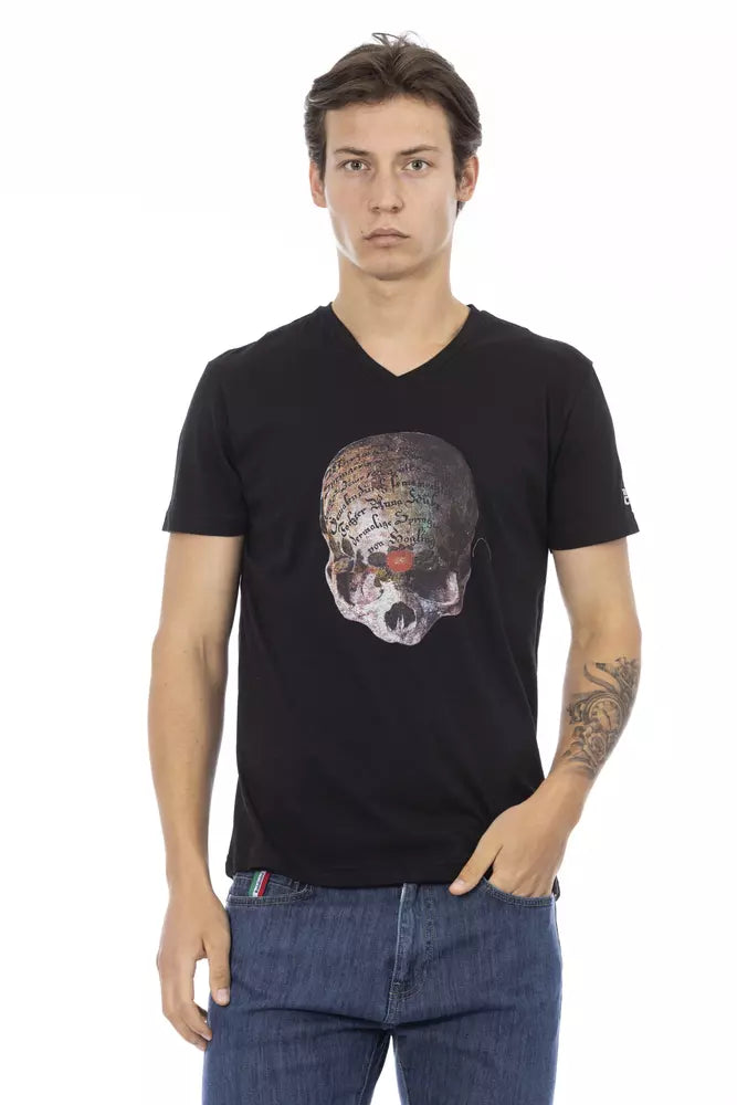Herren T-Shirt aus schwarzer Baumwolle