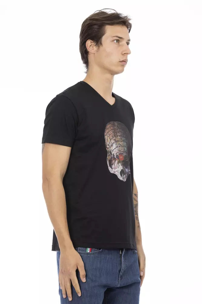 Herren T-Shirt aus schwarzer Baumwolle