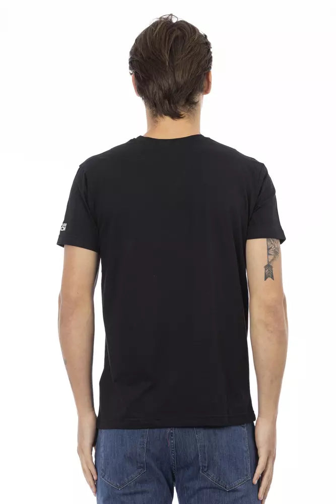 Herren T-Shirt aus schwarzer Baumwolle