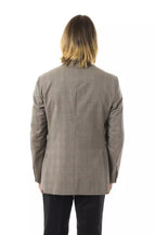 Herrenblazer aus grauer Wolle