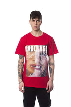 Rotes Herren-T-Shirt aus Baumwolle