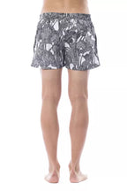 Badebekleidung für Herren aus schwarzem Polyester