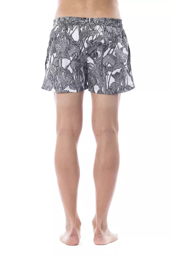 Badebekleidung für Herren aus schwarzem Polyester
