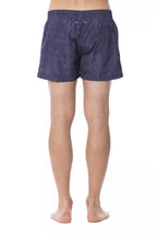 Blaue Badehose aus Polyester für Herren