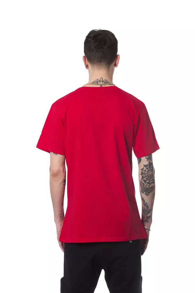 Rotes Herren-T-Shirt aus Baumwolle