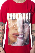 Rotes Herren-T-Shirt aus Baumwolle
