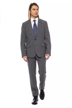 Herrenblazer aus grauer Wolle