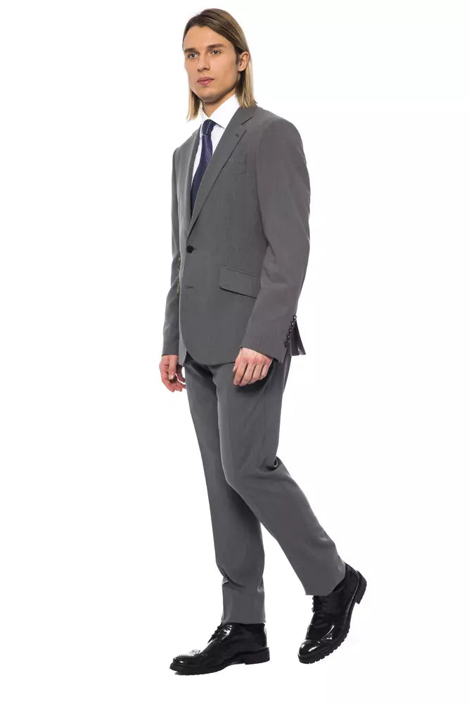 Herrenblazer aus grauer Wolle
