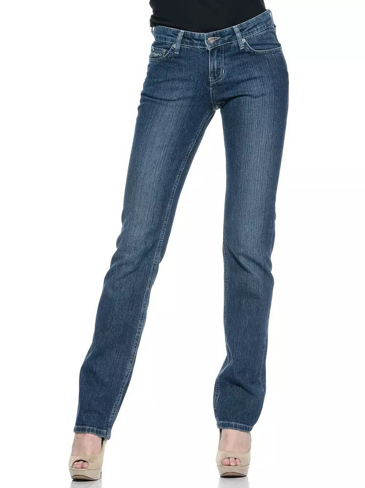Damen-Jeans aus blauer Baumwolle