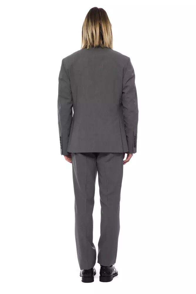 Herrenblazer aus grauer Wolle