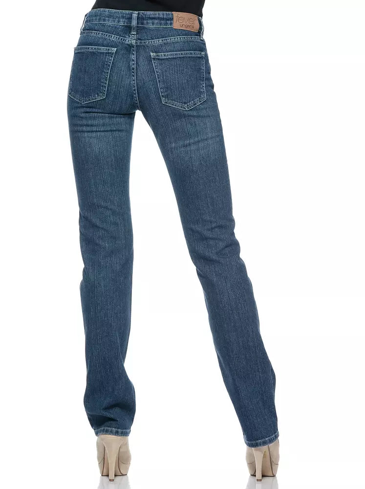 Damen-Jeans aus blauer Baumwolle