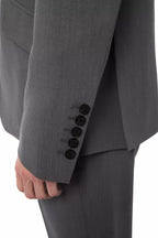 Herrenblazer aus grauer Wolle