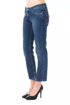Hellblaue Jeans für Damen aus Baumwolle