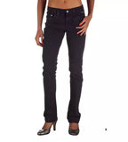Jeans regular fit da donna in cotone blu