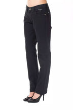 Jeans regular fit da donna in cotone blu