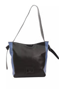 Schwarze Schultertasche aus Leder für Damen
