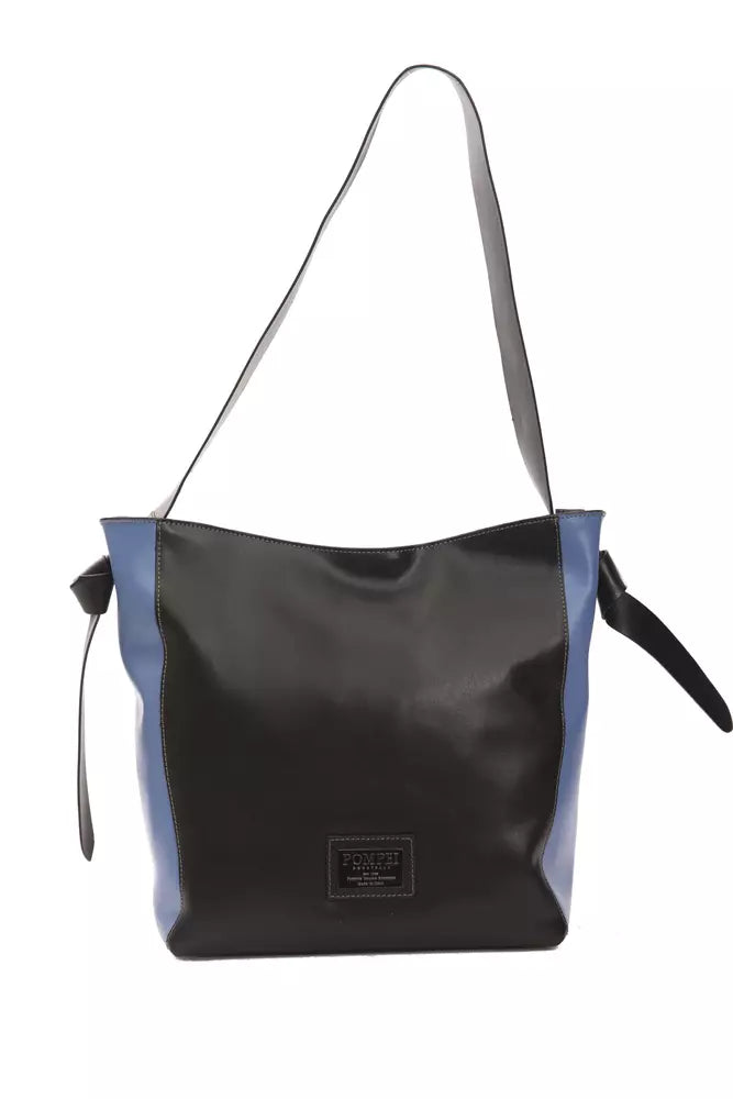 Schwarze Schultertasche aus Leder für Damen