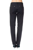Jeans regular fit da donna in cotone blu