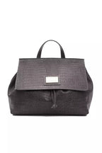 Graue Damen-Schultertasche aus Leder