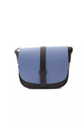 Damen-Umhängetasche aus blauem Leder