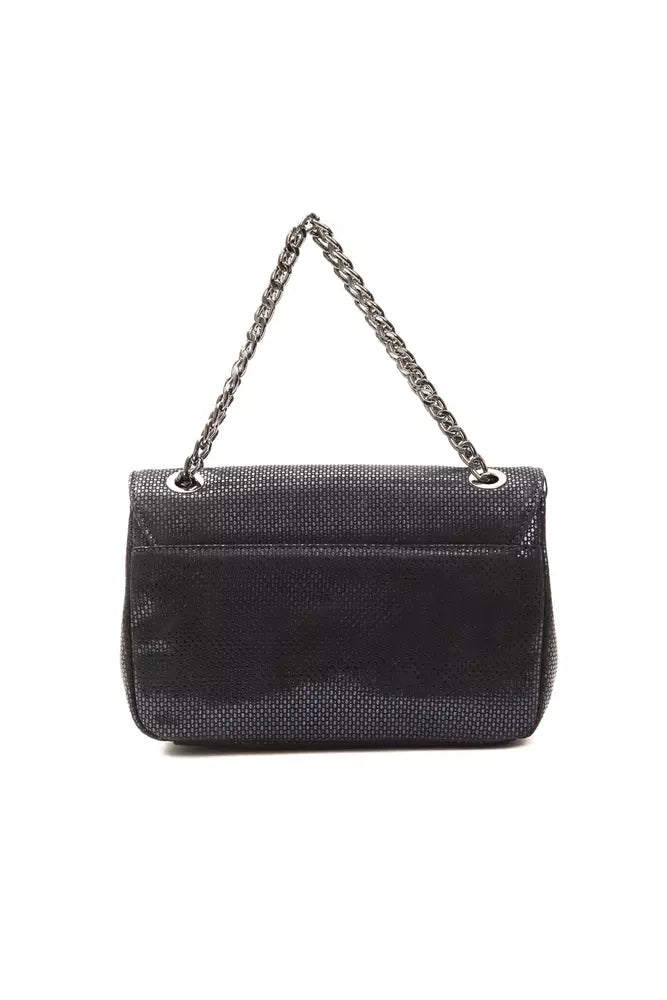 Blaue Leder-Umhängetasche für Damen