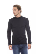 Herrenpullover aus schwarzer Baumwolle