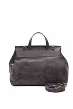 Graue Damen-Schultertasche aus Leder