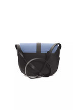 Damen-Umhängetasche aus blauem Leder