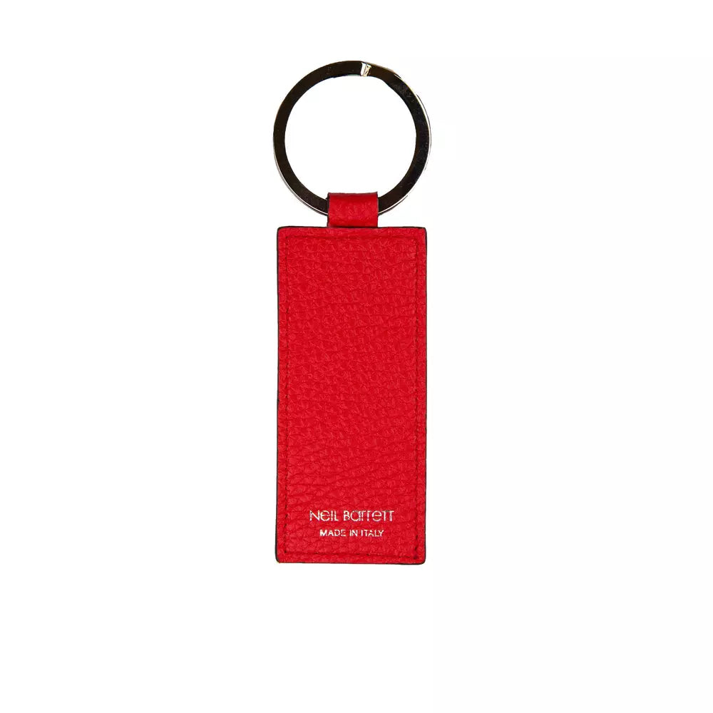 Portachiavi in pelle rossa da uomo