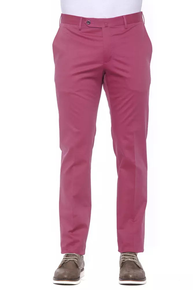 Herrenhose aus Baumwolle in Fuchsia