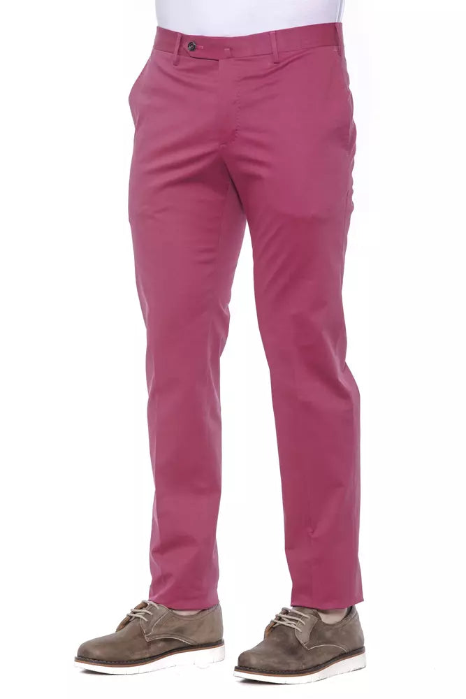 Herrenhose aus Baumwolle in Fuchsia