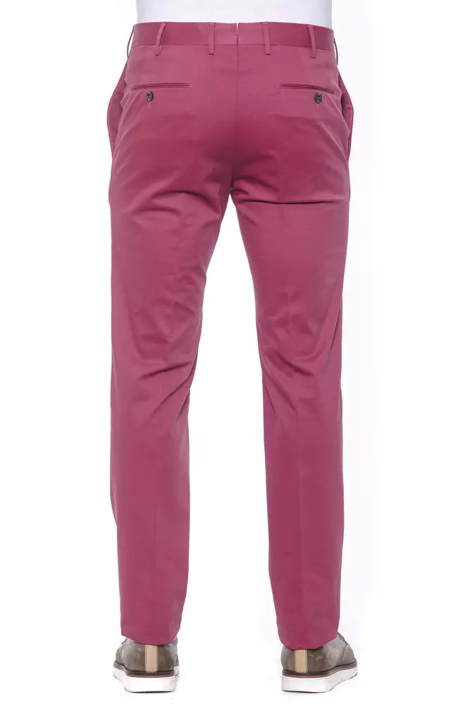 Herrenhose aus Baumwolle in Fuchsia