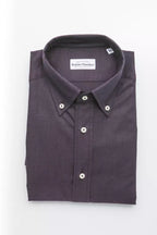 Camicia Nera da Uomo in Cotone