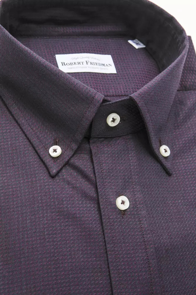 Camicia Nera da Uomo in Cotone