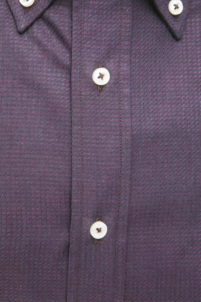 Camicia Nera da Uomo in Cotone
