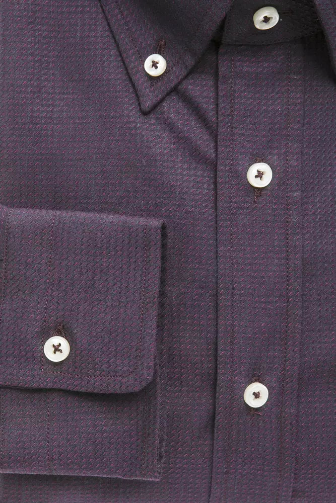 Camicia Nera da Uomo in Cotone